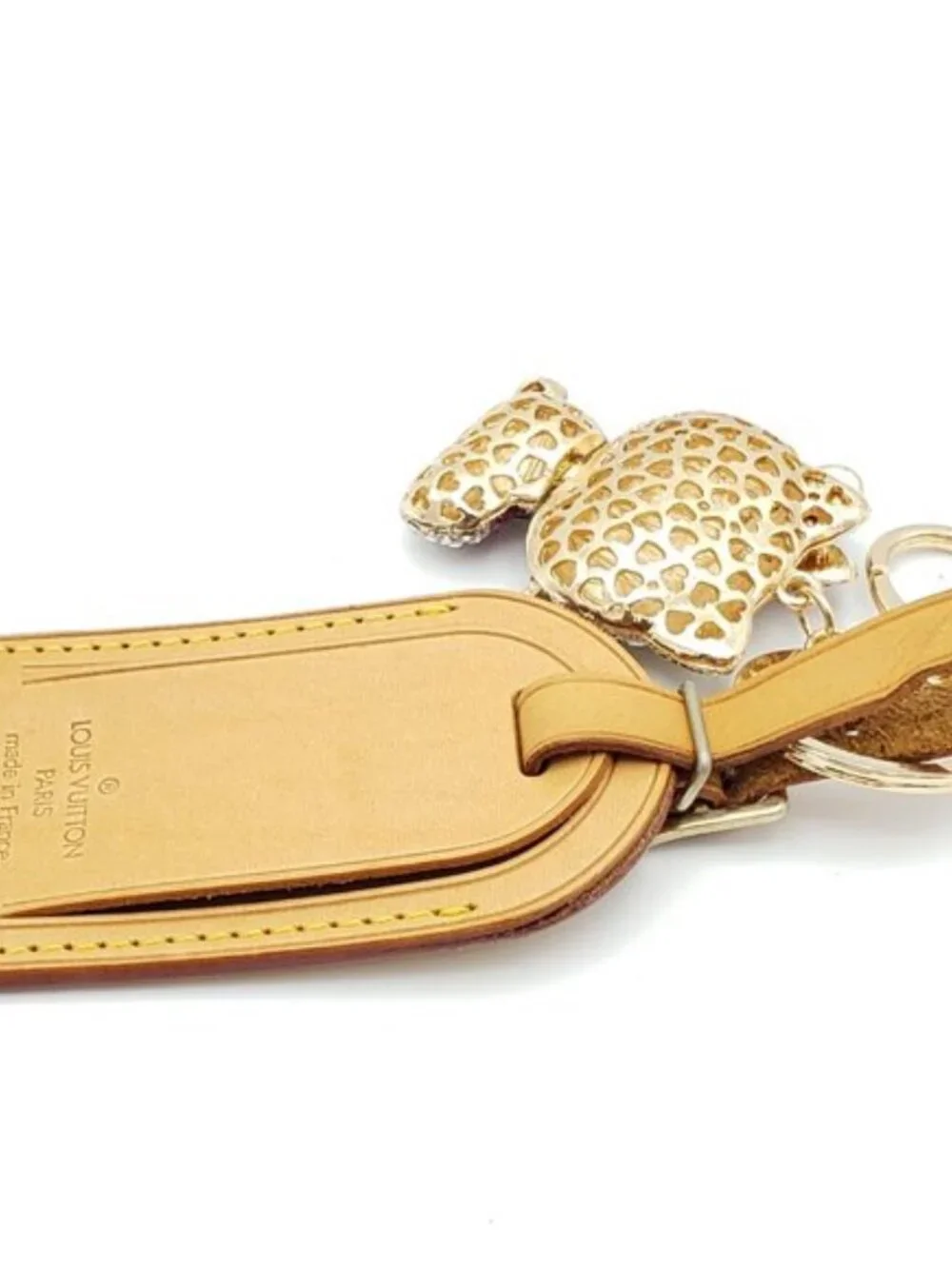 Authentic Louis Vuitton Luggage Nametag with Unbranded Keycharm - Picture 13 of 14
